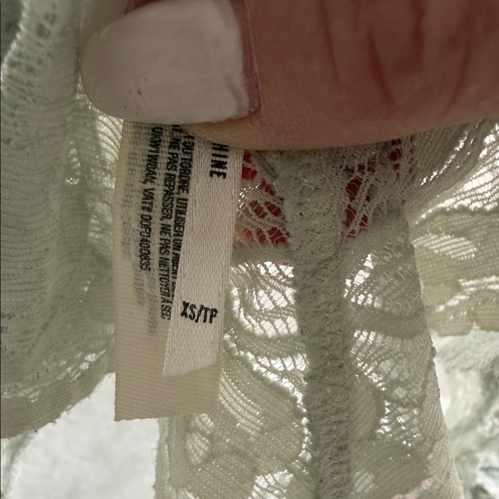 Free People Lace Bralette in Sage Green - Picture 3 of 4